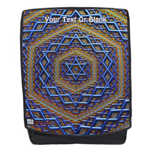 Ornate Metallic Magen David Rucksack