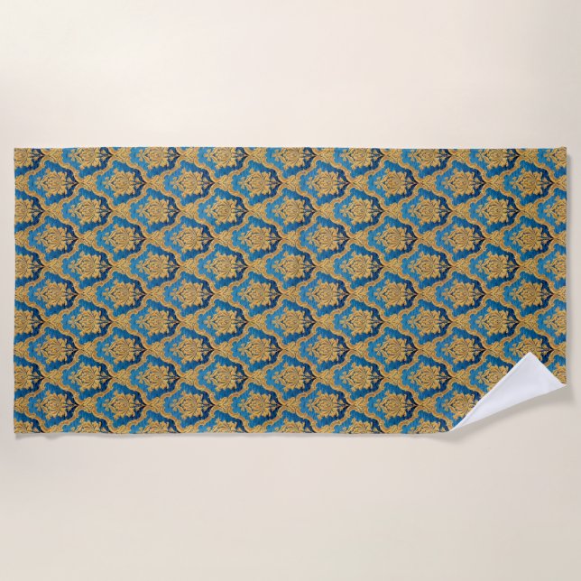 Ornate Pattern Fleece Blanket Strandtuch (Vorderseite)