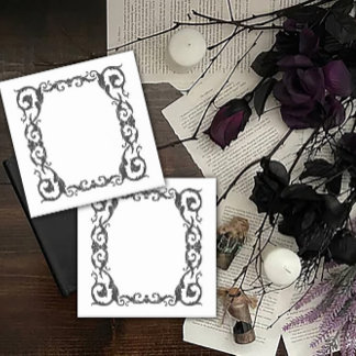 Ornate Period Design Framed Post-it Klebezettel