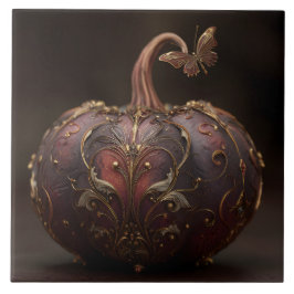 Ornate Pumpkin Fliese