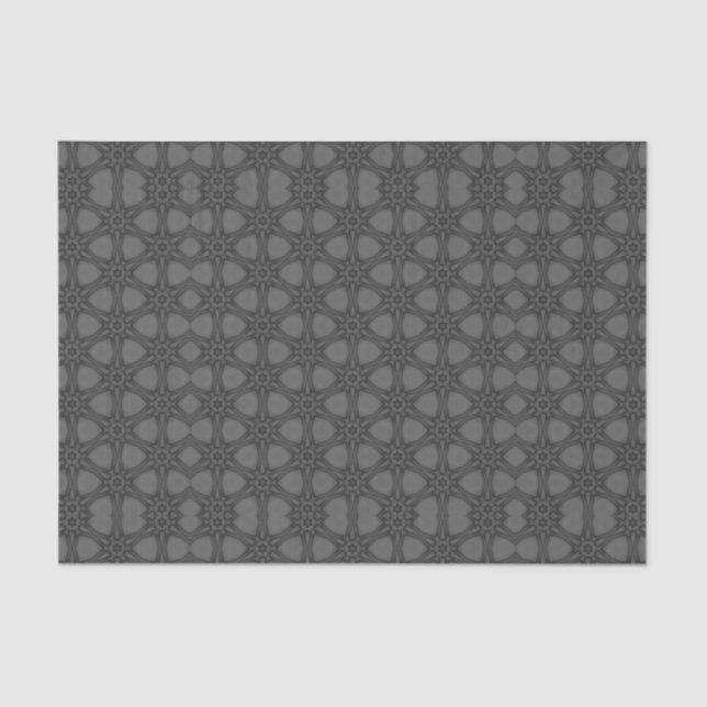 Ornate Webbed Pattern in Shades of Grey Seidenpapier (Vorderseite)