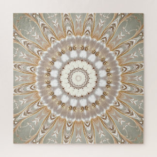 Ornates Blumenmandala-Muster-Puzzle Puzzle