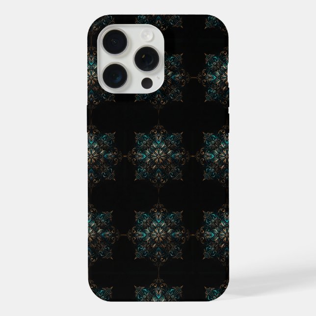 Ornates Mandala iPhone Hülle (Rückseite)