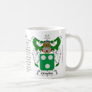 Ornelas Familien-Wappen Tasse