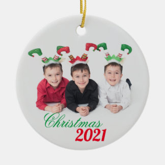 Ornement Rond En Céramique L'Ornement de Noël Keramik Ornament