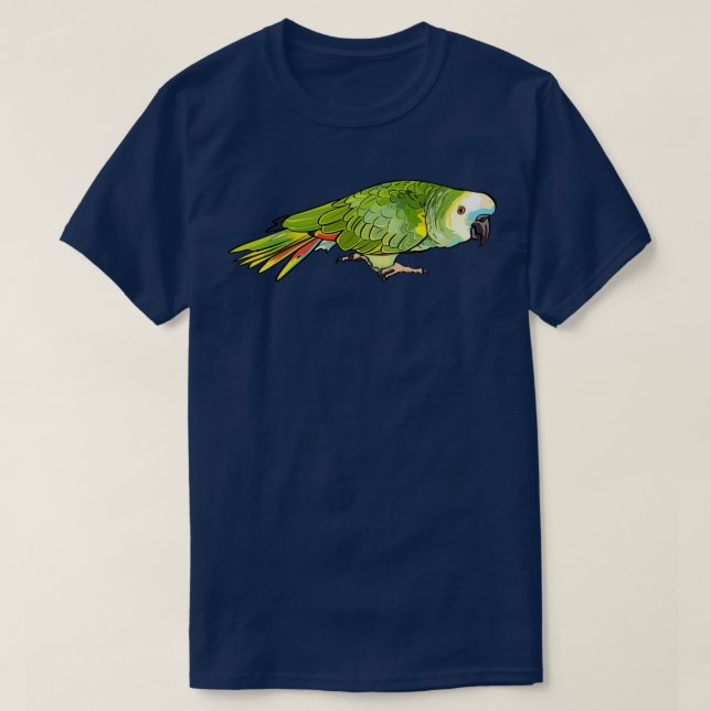 Ornery Blue Fronted Amazon Parrot T-Shirt (Design vorne)