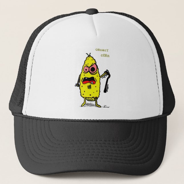 Ornery Corn Hat Truckerkappe (Vorderseite)