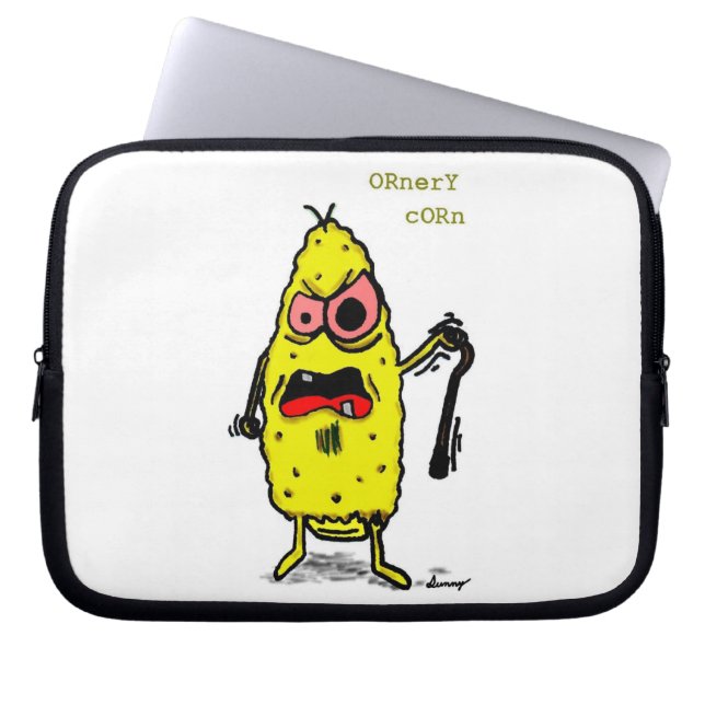 Ornery Corn Laptop Sleeve (Vorderseite)