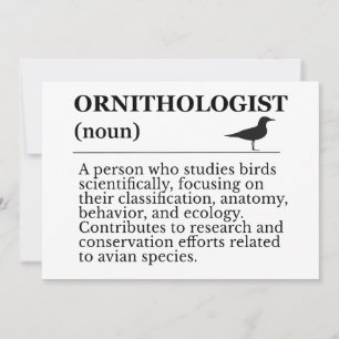 Ornithologe Definition - Vogelkunde (Birdwatchin Einladung