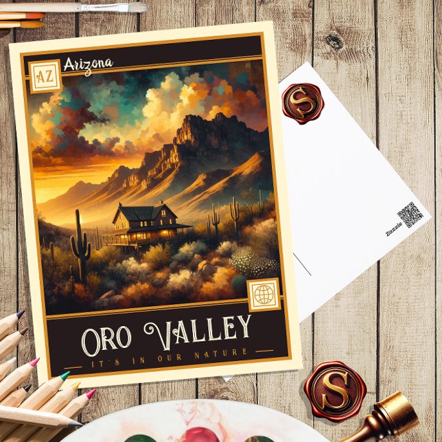 Oro Valley, Arizona | Vintage Postkarte (Von Creator hochgeladen)
