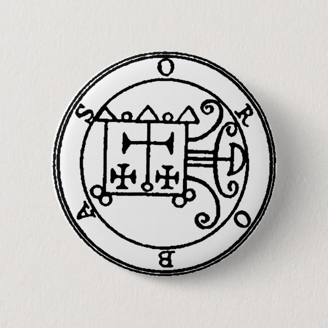 Orobas Sigil Knopf Button (Vorderseite)