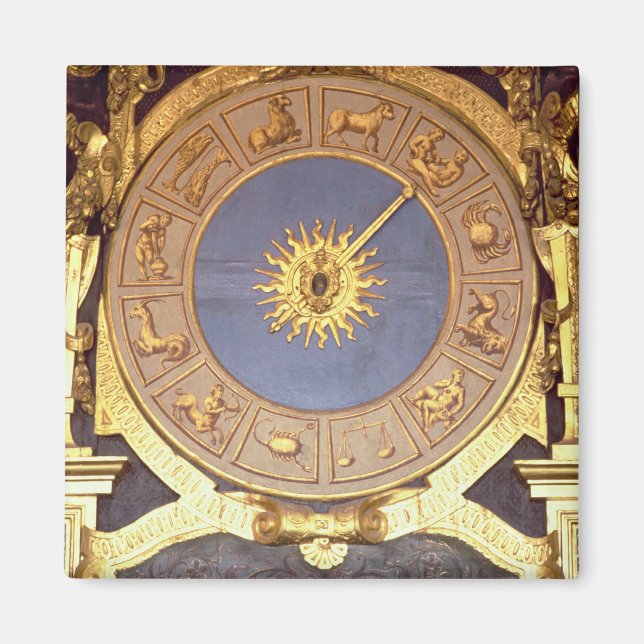 Orologio Zodicale (Zodiac Clock) (Fresko und Goldm Magnet (Vorne)