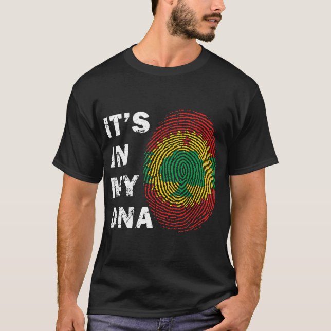 Oromia in meiner DNA-Proud-Oromia-Fahne äthiopisch T-Shirt (Vorderseite)