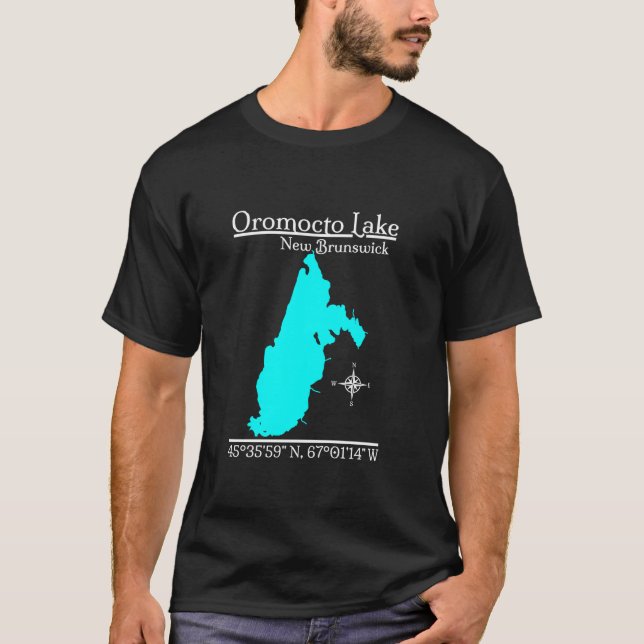 Oromocto Lake New Brunswick Long Sleeve T Shirt (Vorderseite)