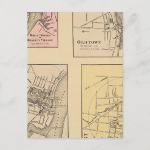 Orono, Great Works, Oldtown, Bucksport Postkarte