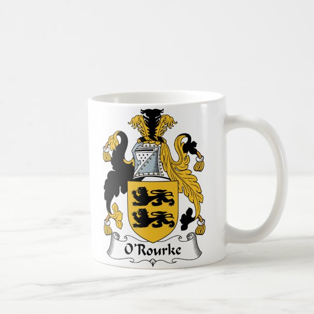 O'Rourke-Familienwappen Tasse (Rechts)
