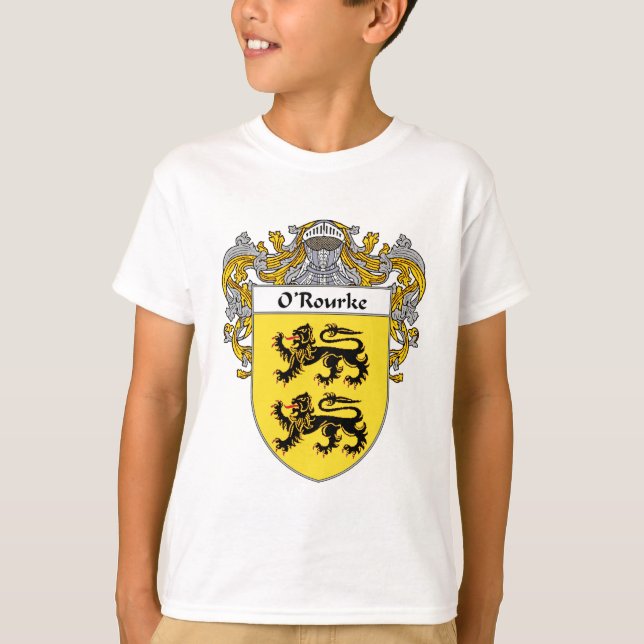 O'Rourke-Wappen (überzogen) T-Shirt (Vorderseite)