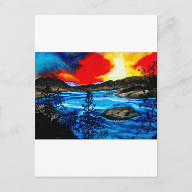 Oroville Colors Postkarte (Vorderseite)