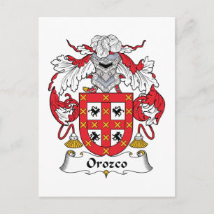 Orozco-Familienwappen Postkarte