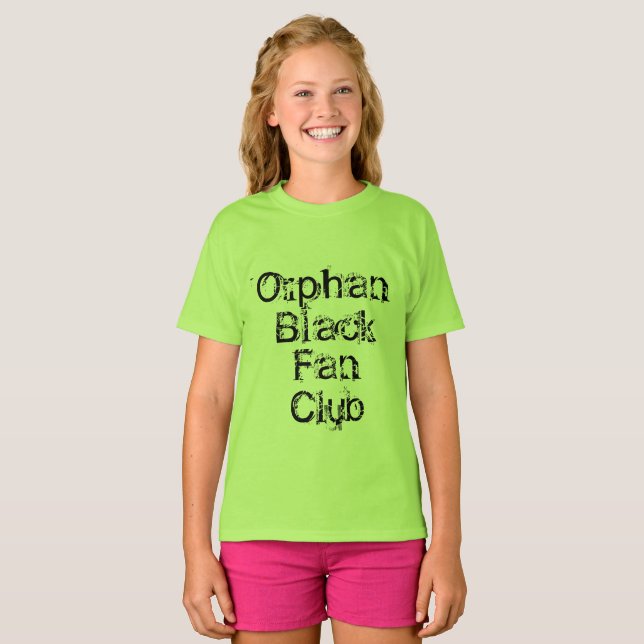 Orphan Black Fan Club Not leidenden Schriftart T-Shirt (Vorne ganz)
