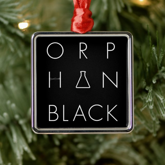 Orphan Black | Logo-Gitter Ornament Aus Metall (Baum)