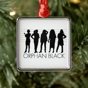 Orphan Black Silhouette der Zeichen Ornament Aus Metall