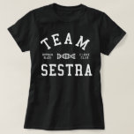Orphan Black Team Sestra T-Shirt<br><div class="desc">Team Sestra. Ein Retro,  sportliches Design inspiriert durch das ukrainische Wort für Schwester,  die Helena nennt Sarah in der Science Fiction Klon TV-Show Orphan Black.</div>