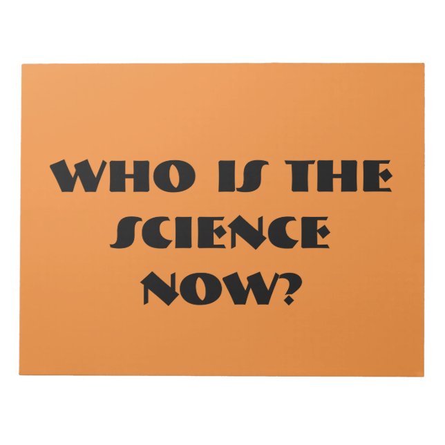 Orphan Black Zitat, wer ist die Wissenschaft? Notizblock (Vorderseite)