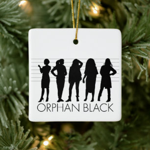 Orphan-Schwarz  Silhouette Keramikornament