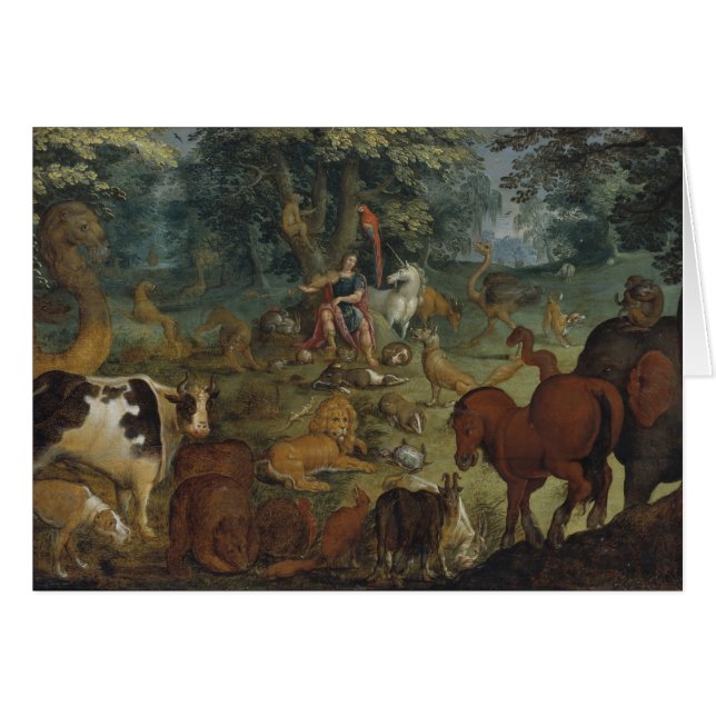 Orpheus Charming the Beasts (Öl auf Tafel) (Vorderseite (Horizontal))