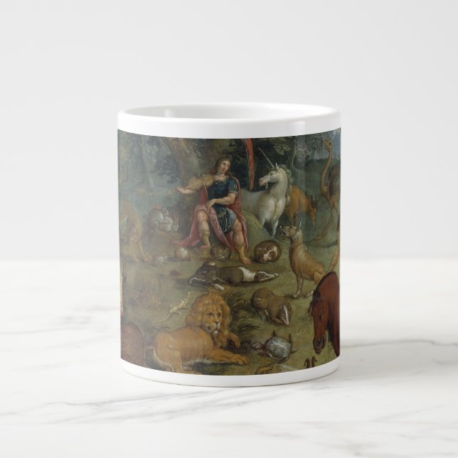 Orpheus Charming the Beasts (Öl auf Tafel) Jumbo-Tasse (Vorderseite)