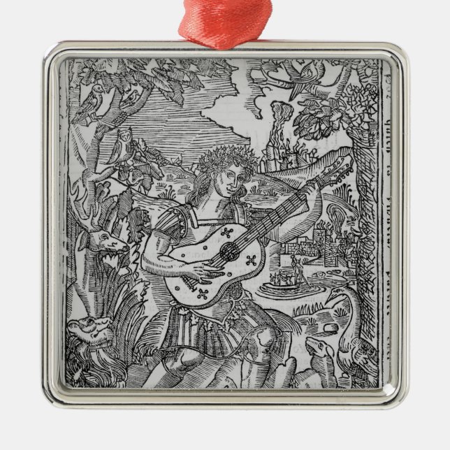 Orpheus, der Musik spielt Ornament Aus Metall (Vorne)