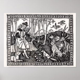 Orpheus, der zu den Tieren, 1500 spielt Poster