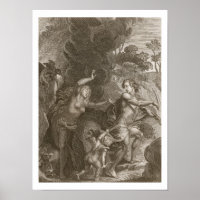 Orpheus, Eurydice aus der Hölle führen, blickt zur