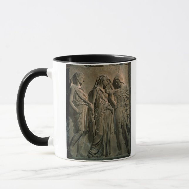 Orpheus, Eurydike und Hermes (Marmor) Tasse (Links)