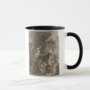 Orpheus, führende Eurydike aus Hölle heraus, Tasse