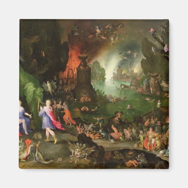 Orpheus mit Harfenspielen auf Pluto Magnet (Vorne)