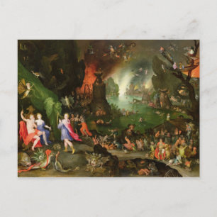 Orpheus mit Harfenspielen auf Pluto Postkarte