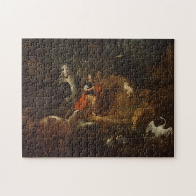 Orpheus mit Tieren in einer Landschaft, bis 1720 Puzzle (Horizontal)