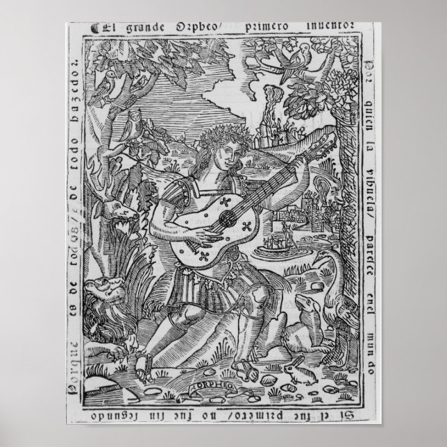 Orpheus Playing Poster (Vorne)