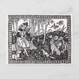 Orpheus Playing to the Animals, 1500 Postkarte