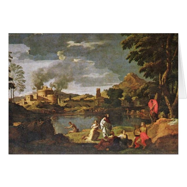 Orpheus und Eurydike durch Poussin Nicolas (Vorderseite (Horizontal))