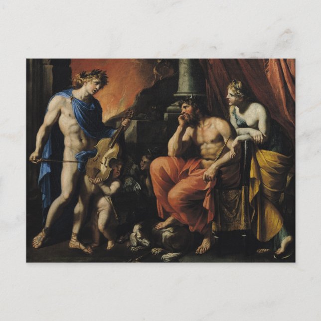Orpheus vor Pluto und Persephone Postkarte (Vorderseite)