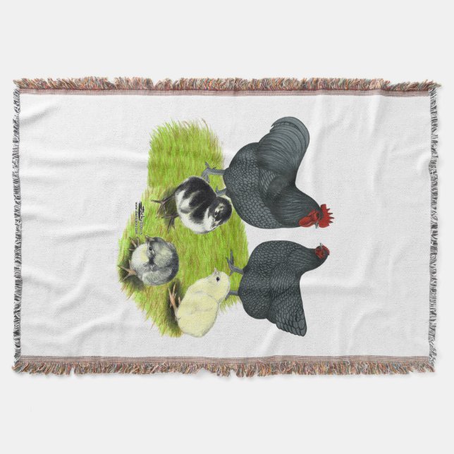 Orpington Blue Chicken Family Decke (Vorderseite)