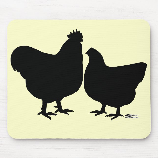 Orpington-Silhouette Mousepad (Vorne)