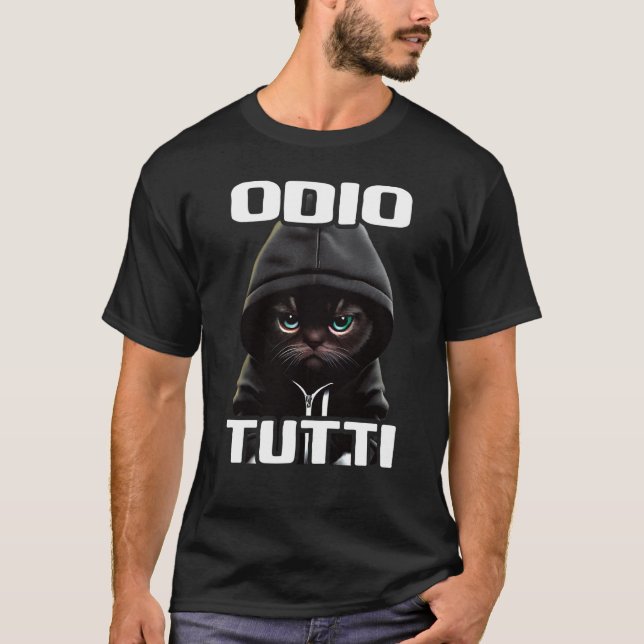 Orso Divertente Regalo I Hasse Menschen I Odio Tut T-Shirt (Vorderseite)