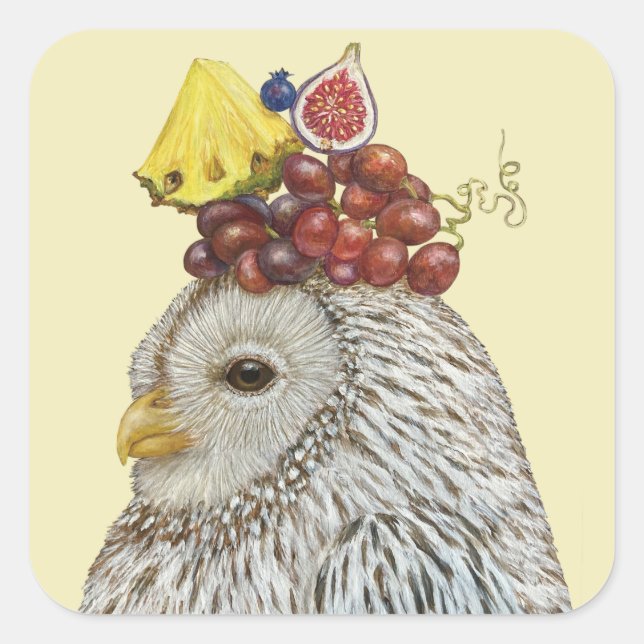 Orson der Eule Aufkleber (Vorderseite)