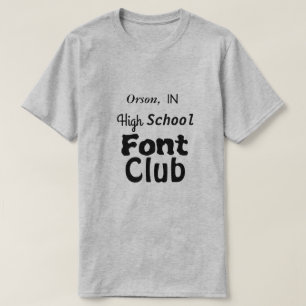 Orson, im Highschool Schriftart-Verein T-Shirt
