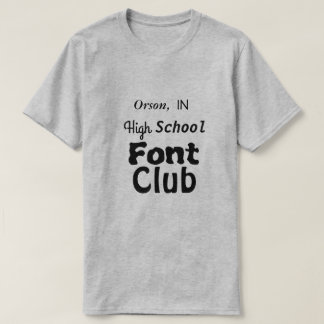 Orson, im Highschool Schriftart-Verein T-Shirt