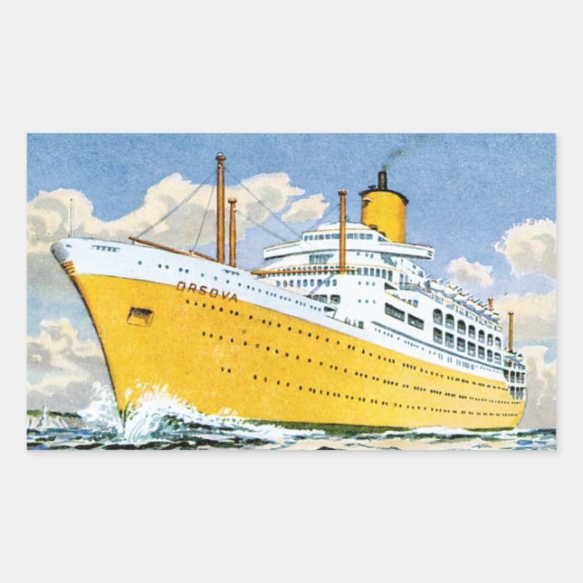 Orsova Rechteckiger Aufkleber (Vorderseite)